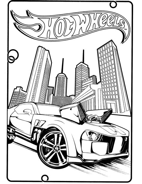 hot wheels colouring pages|Free Printable Hot Wheels Coloring Pages For Kids